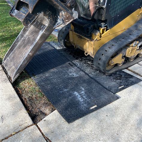 skid steer loader mats 4x8 white|4x8 skid steer mat.